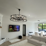 Harlow Faceted Crystal Round Chandelier 60"