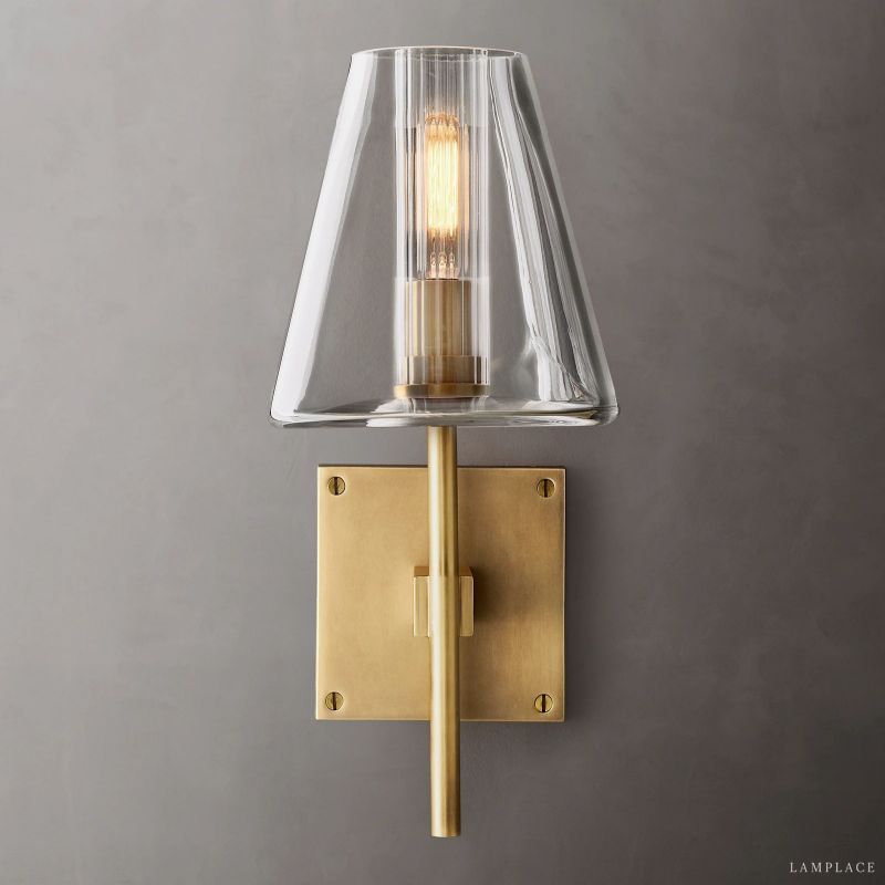 Fulham Tapered Glass Wall Sconce