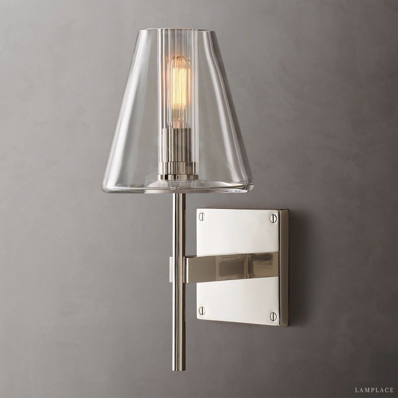 Fulham Tapered Glass Wall Sconce