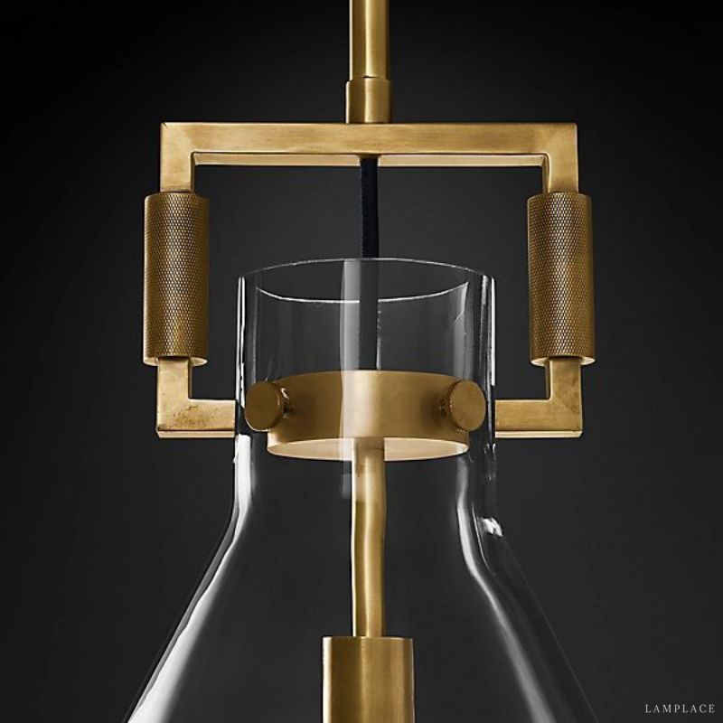 Machinist Glass Funnel Flush Mount