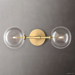 Lucelle Glass Globe Linear Wall Sconce