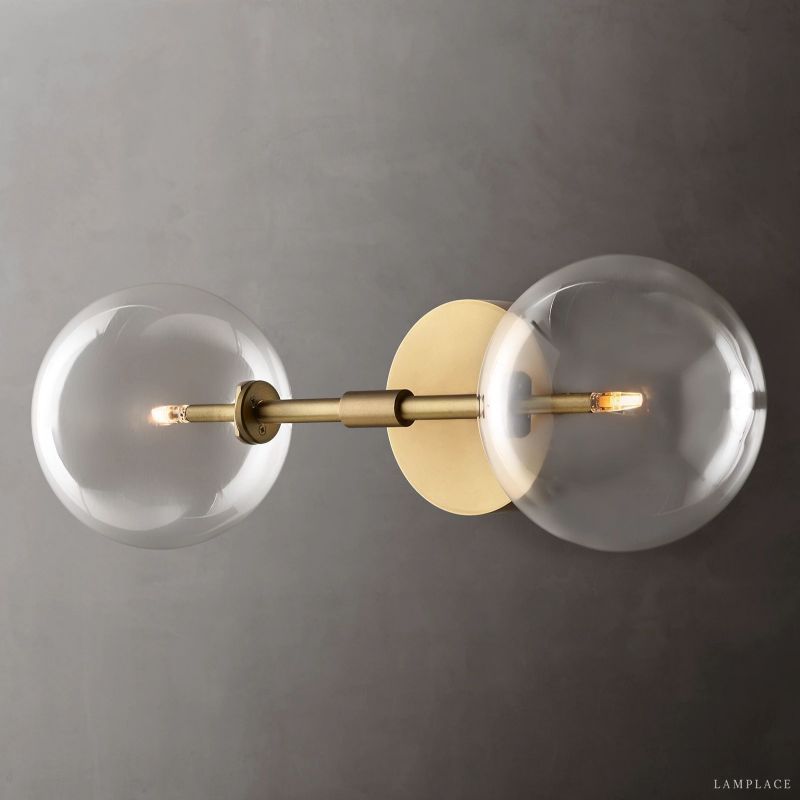 Lucelle Glass Globe Linear Wall Sconce