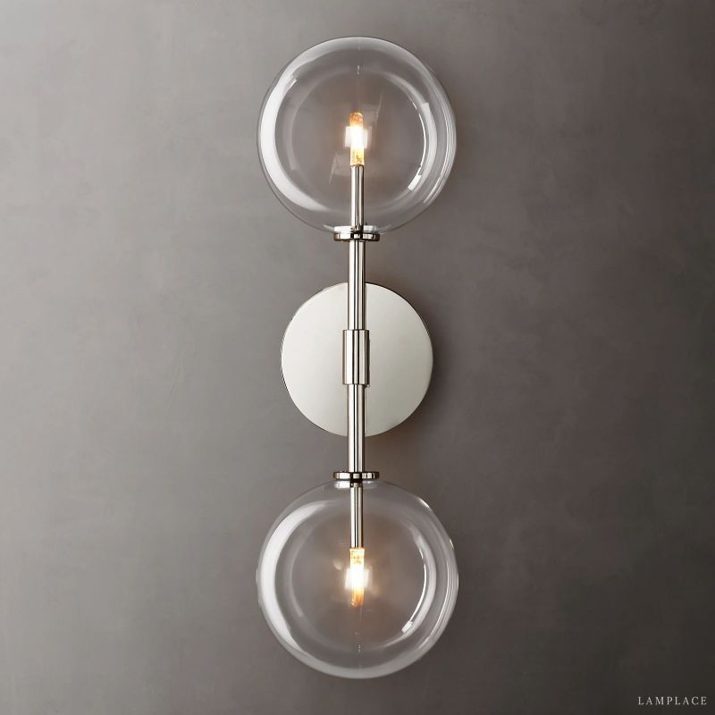 Lucelle Glass Globe Linear Wall Sconce