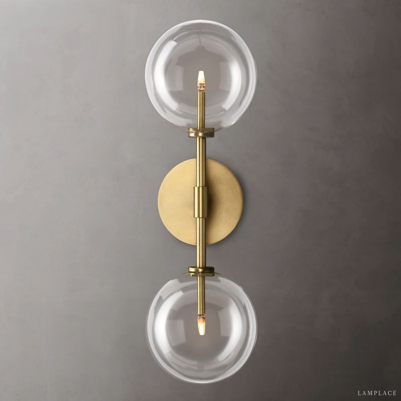 Lucelle Glass Globe Linear Wall Sconce