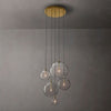 Lucelle Glass Globe Cluster Chandelier 28"