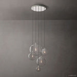 Lucelle Glass Globe Cluster Chandelier 28"