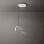 Lucelle Glass Globe Cluster Chandelier 28"