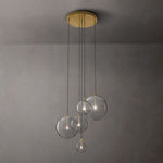 Lucelle Glass Globe Cluster Chandelier 28"