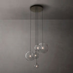 Lucelle Glass Globe Cluster Chandelier 28"