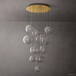 Lucelle Glass Globe Cluster Chandelier 44"