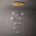 Lucelle Glass Globe Cluster Chandelier 44"