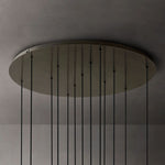 Lucelle Glass Globe Cluster Chandelier 44"