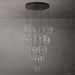 Lucelle Glass Globe Cluster Chandelier 44"