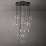 Lucelle Glass Globe Cluster Chandelier 44"