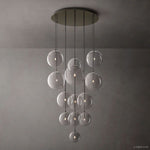 Lucelle Glass Globe Cluster Chandelier 44"