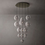 Lucelle Glass Globe Cluster Chandelier 44"