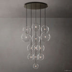 Lucelle Glass Globe Cluster Chandelier 44"