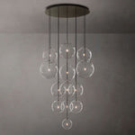 Lucelle Glass Globe Cluster Chandelier 44"