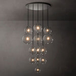 Lucelle Glass Globe Cluster Chandelier 44"