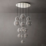 Lucelle Glass Globe Cluster Chandelier 44"