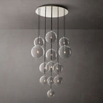 Lucelle Glass Globe Cluster Chandelier 44"