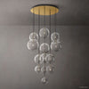 Lucelle Glass Globe Cluster Chandelier 44"