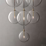 Lucelle Glass Globe Cluster Chandelier 44"
