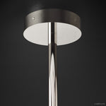 Lucelle Glass Globe Six-Arm Chandelier 55"
