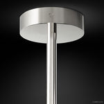 Lucelle Glss Globe Three-Arm Chandelier 46"