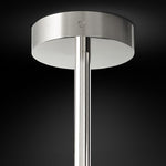 Lucelle Glss Globe Three-Arm Chandelier 46"