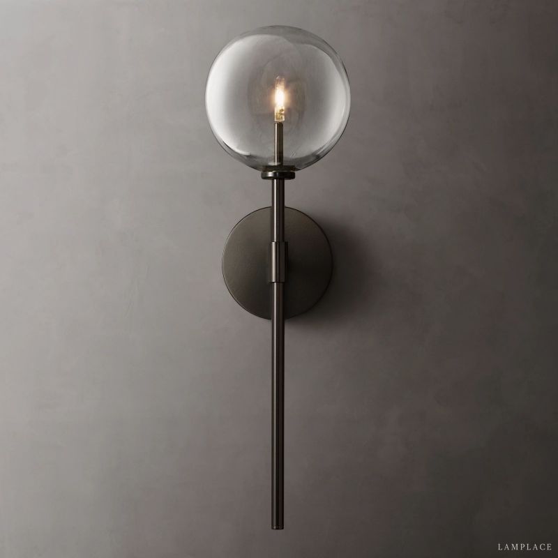 Lucelle Glass Globe Wall Sconce