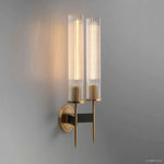 Vallon Channel Glass Double Wall Sconce