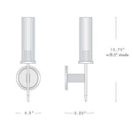 Vallon Channel Glass Wall Sconce