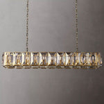 Harlow Faceted Crystal Rectangle Chandelier 74"