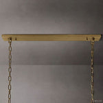 Harlow Faceted Crystal Rectangle Chandelier 54"