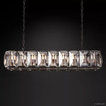 Harlow Faceted Crystal Rectangle Chandelier 62"