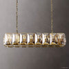 Harlow Faceted Crystal Rectangle Chandelier 54"