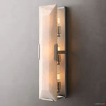 Harlow Faceted Calcite Linear Wall Sconce
