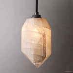Harlow Faceted Calcite Pendant Light