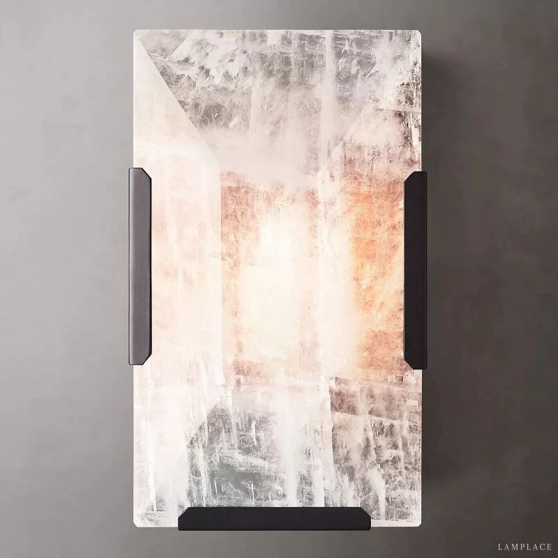 Harlow Faceted Calcite Wall Sconce