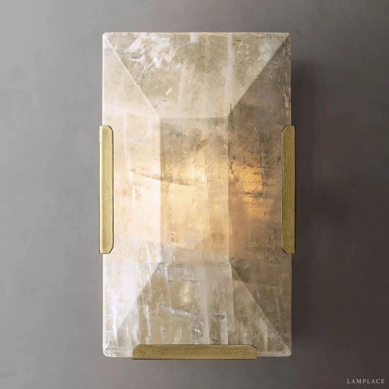 Harlow Faceted Calcite Wall Sconce