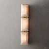 Harlow Faceted Calcite Triple Wall Sconce