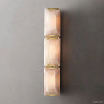 Harlow Faceted Calcite Triple Wall Sconce