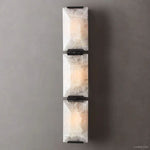 Harlow Faceted Calcite Triple Wall Sconce