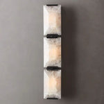 Harlow Faceted Calcite Triple Wall Sconce