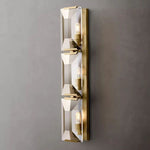 Harlow Faceted Crystal Triple Wall Sconce