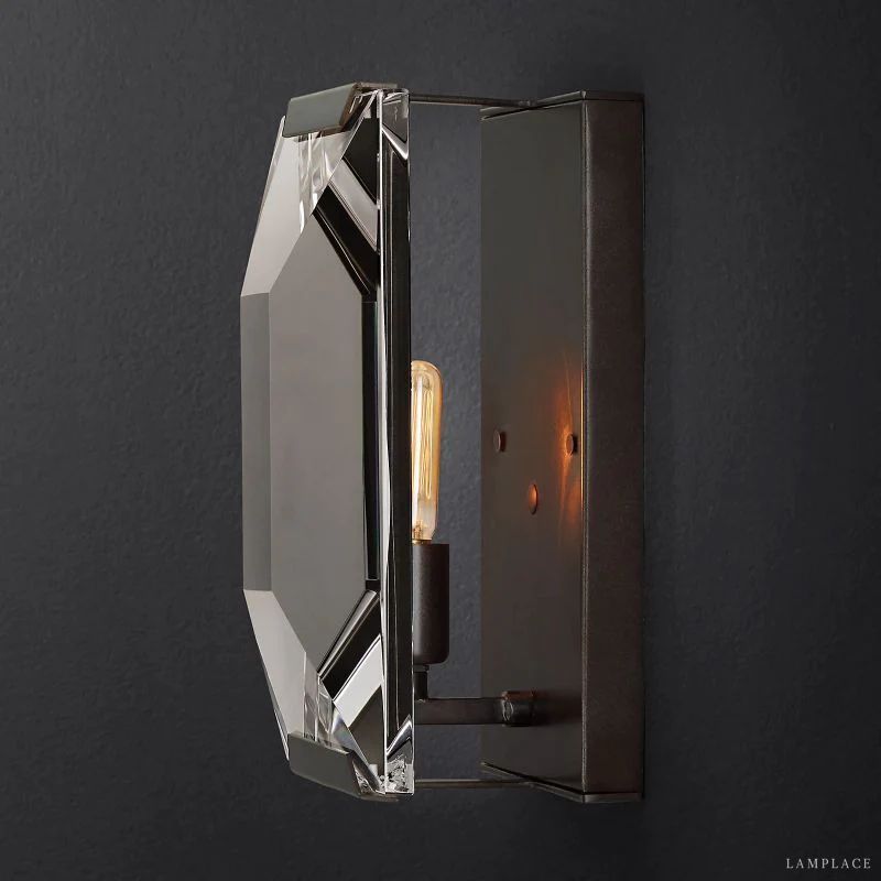 Harlow Faceted Crystal Wall Sconce