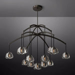 Hemisphere Delicate Crystal Round Chandelier 60"