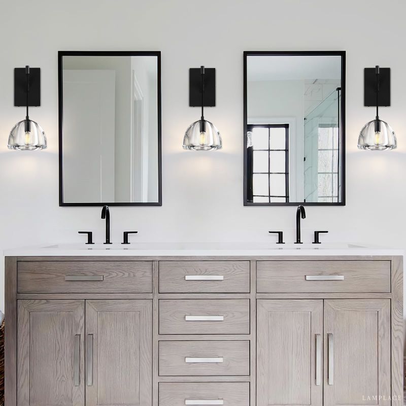 Hemisphere Delicate Crystal Wall Sconce