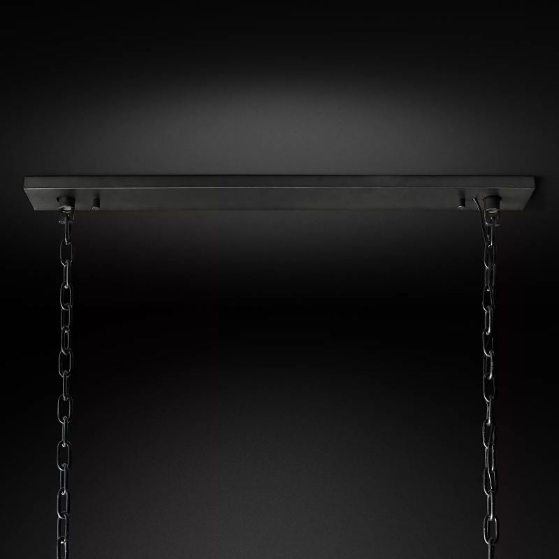Harlow Faceted Calcite Rectangle Chandelier 74"
